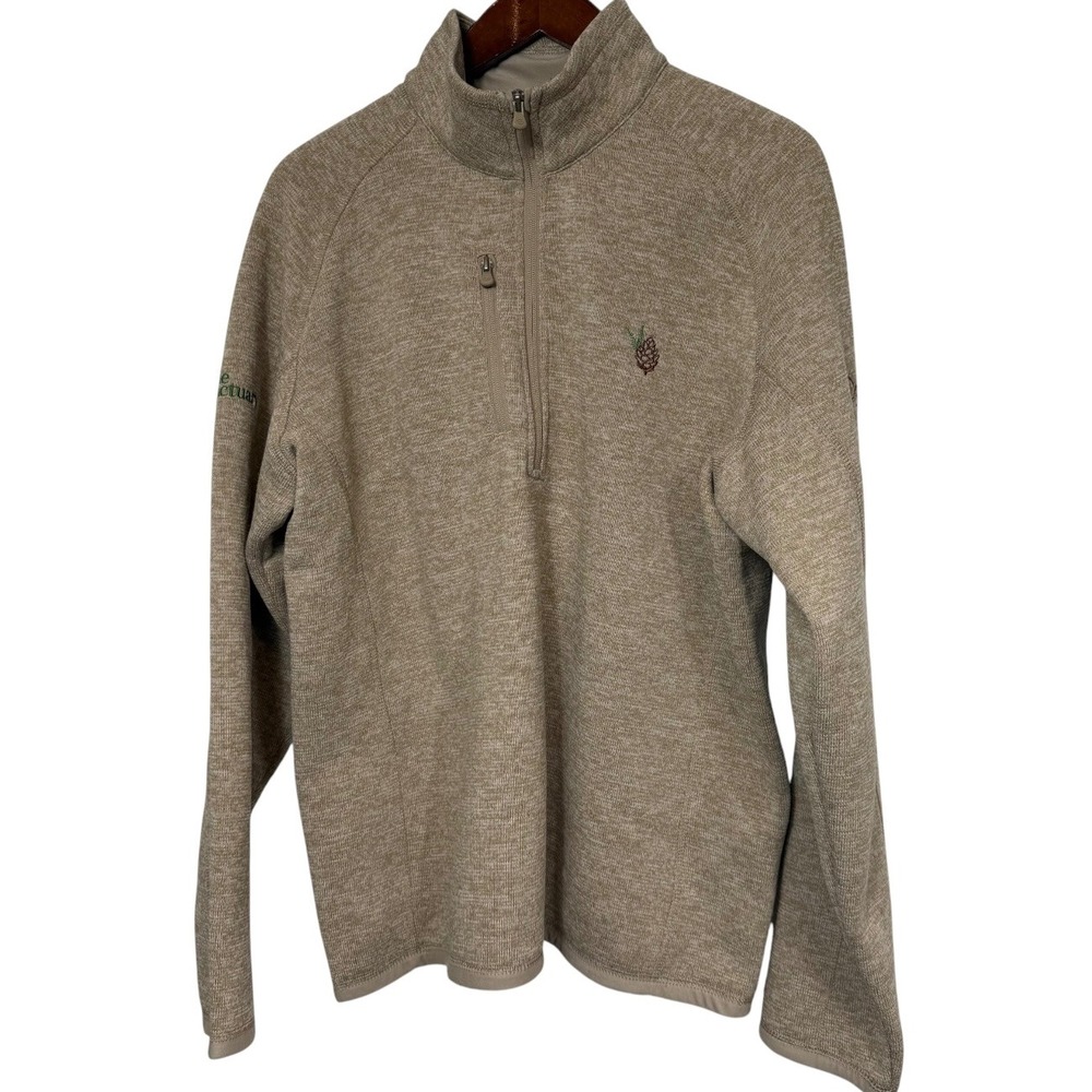 Stormtech Avalante Men's XL 1/4 Zip Sweater Fleece Pullover Gray Embroidered